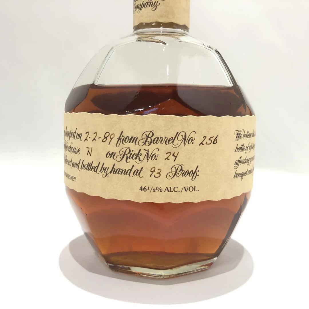 オールドボトル ブラントン 2/2/89 巾着＆タグ付 液面低下 キャップ割れR