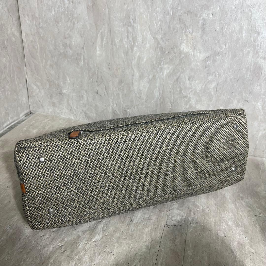 Hartmann ハートマン ビジネスバッグ ツイード ラウンドジップ L