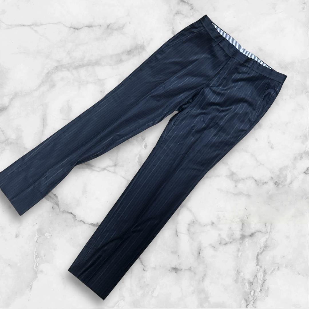 MONSIEUR NICOLE セットアップ ビジネススーツ 結婚式 ストライプ