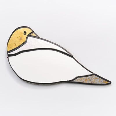 鳥の壁掛け鏡