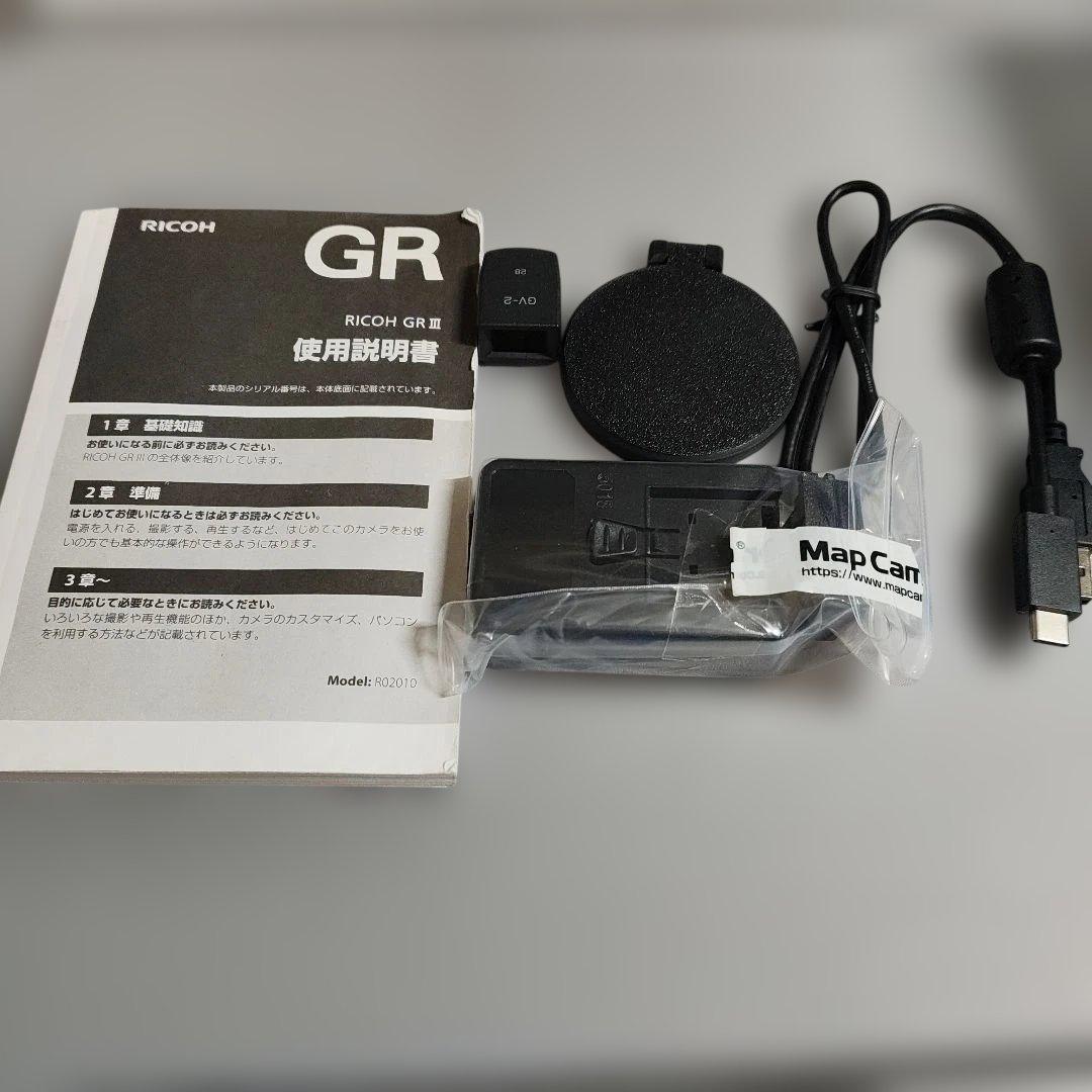 【ミニファインダー、レンズキャップ付属】RICOH GRⅢ　ショット数1228枚
