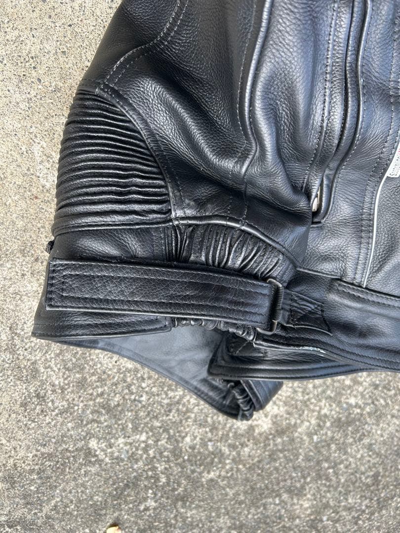 バイク用レザーパンツ 34サイズ 膝パッド付き