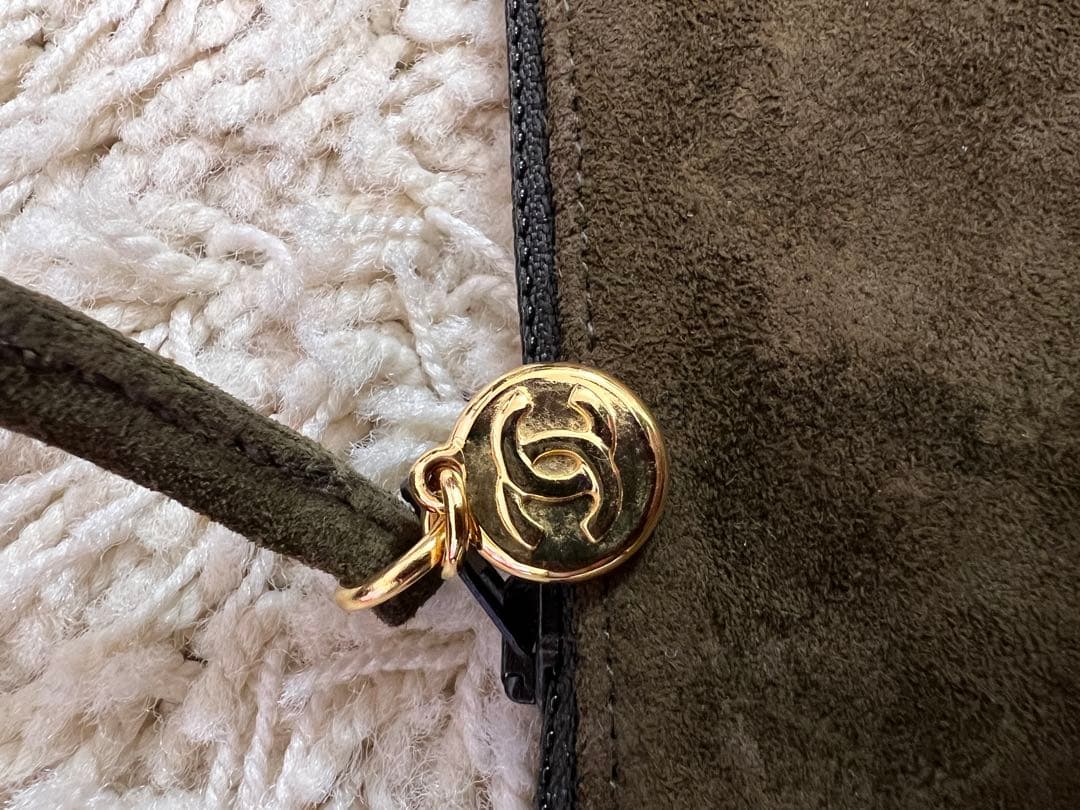 t*8様 CHANEL シャネル　ブラウン スエード ショルダーバッグ フリンジ