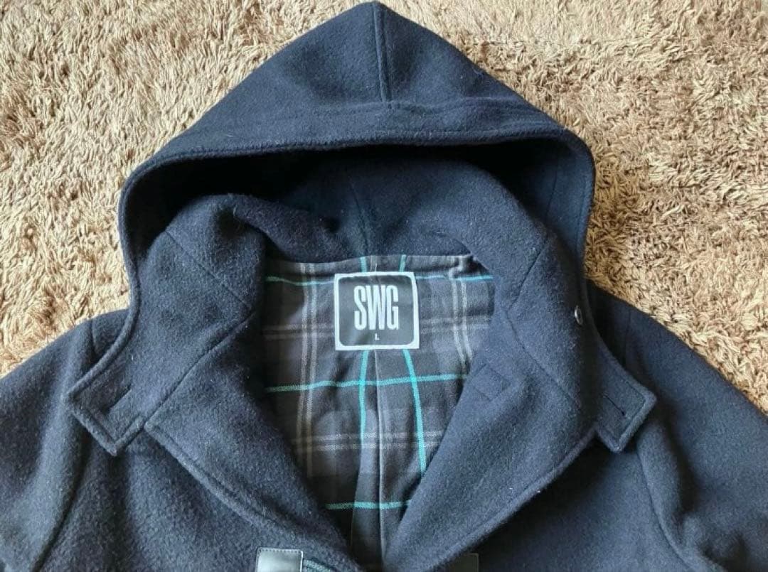 希少☆00's SWAGGER スワッガー ダッフルコート ウール L 裏原