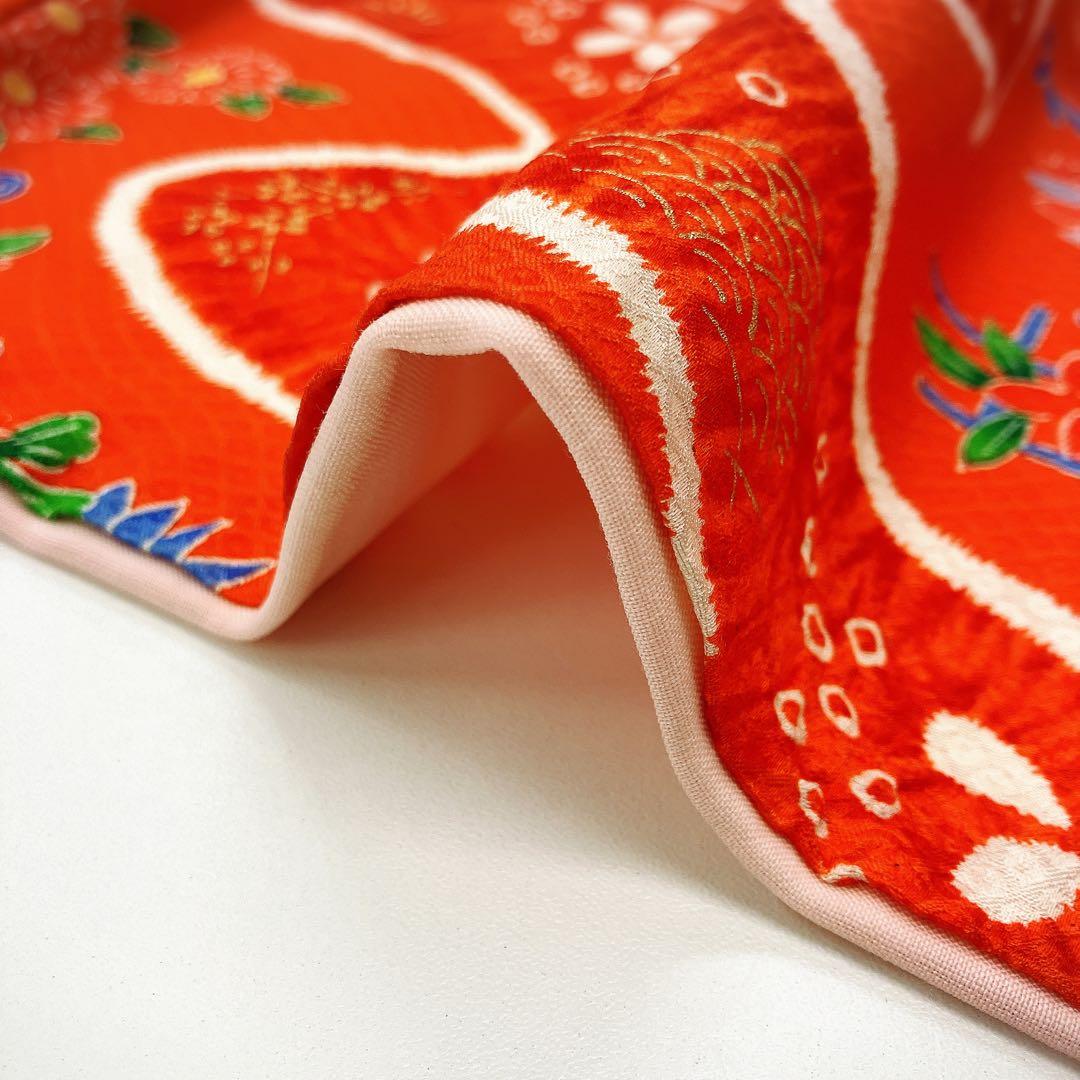 ◎mk-1886　七五三　女の子　着物・襦袢・被布　3点セット　10-16