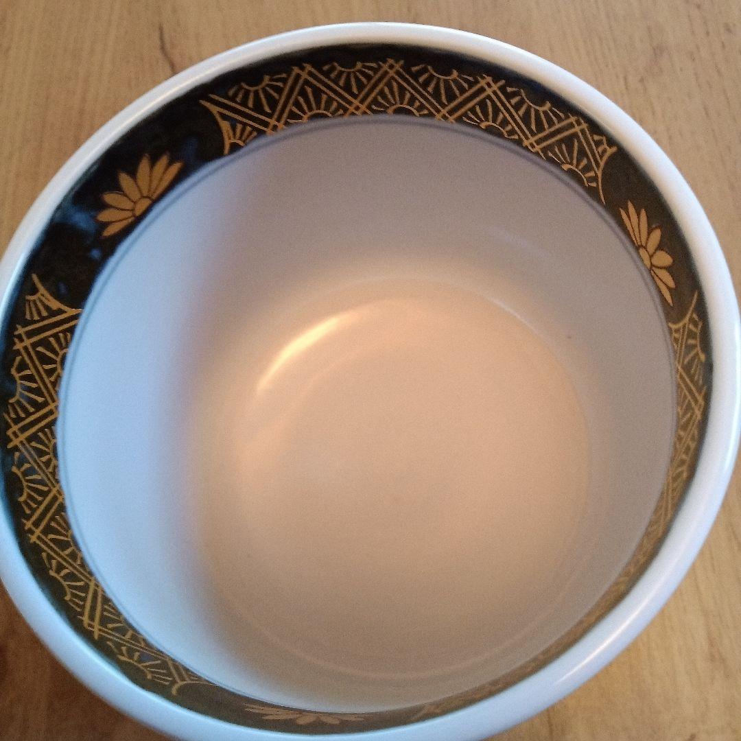 有田焼　藤太郎窯　塗り木蓋付き小丼5個　金彩古伊万里紋花紋　花唐草金彩