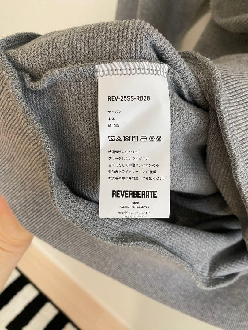 REVERBERATE HALF ZIPP PIQUE　グレー　2