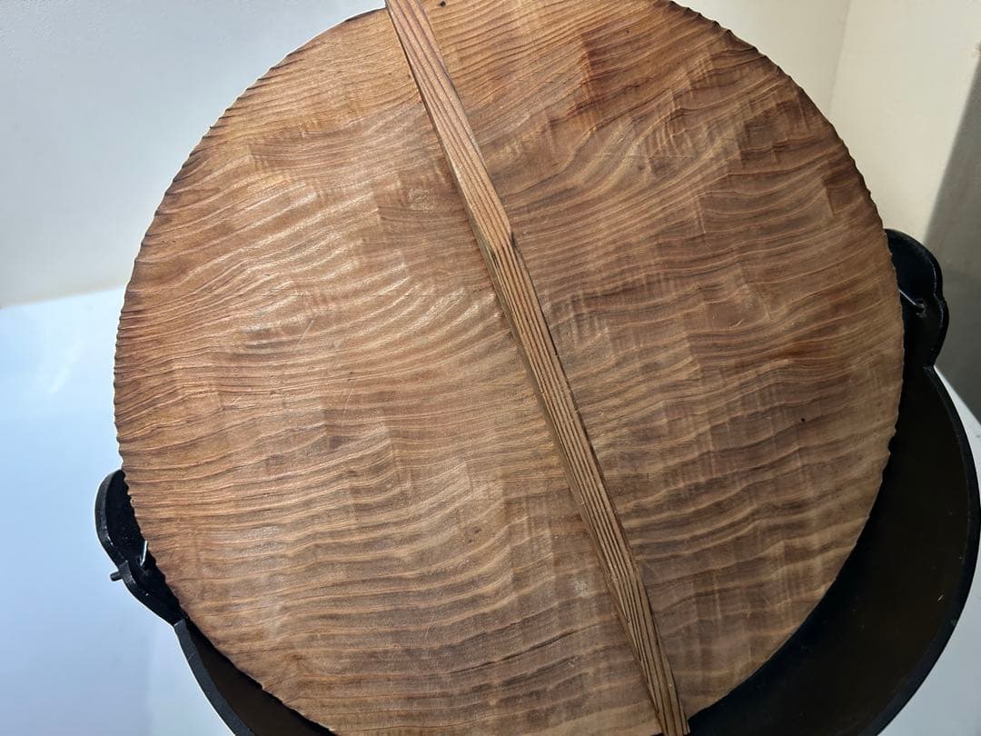 o*o様 033　池永鉄工　南部鉄器　丸鍋　36㎝　いろり鍋　蓋あり