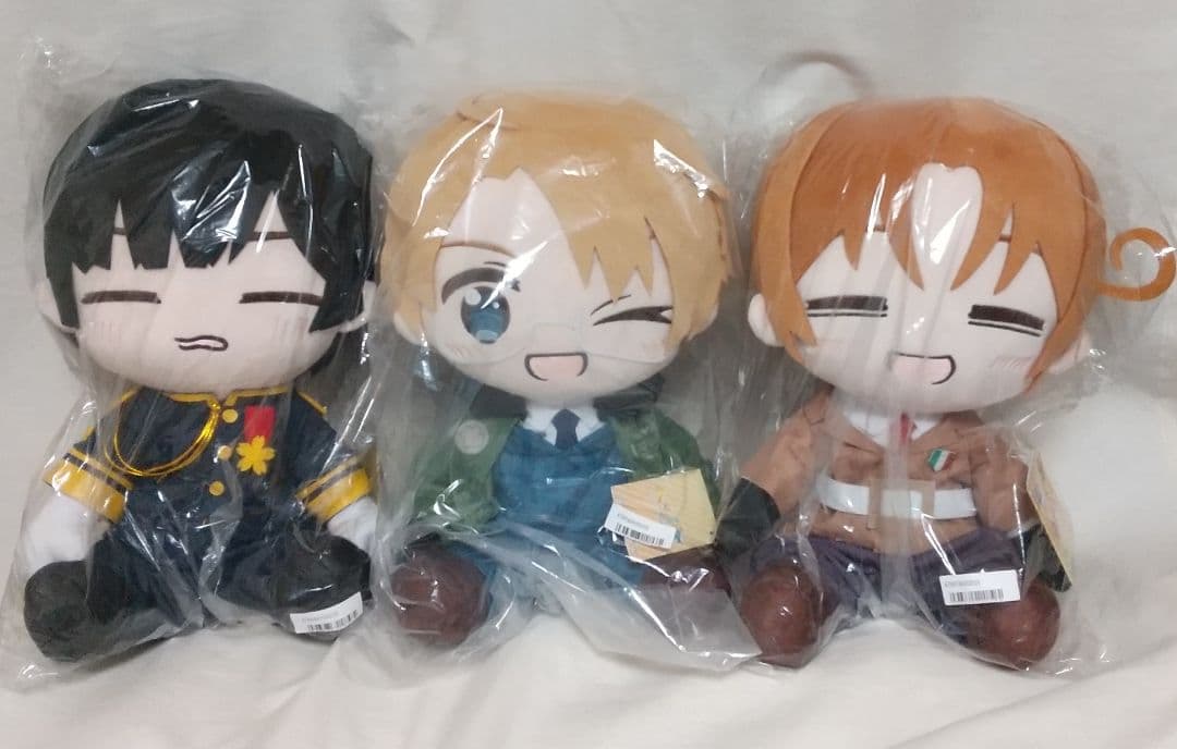 ヘタリアWorldStars　BIGぬいぐるみ まとめ 笑顔 ウィンク 照れ顔