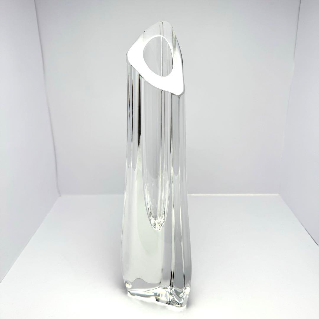 未使用 廃盤 Baccarat バカラ クリスタルローズ フラワーベース 花瓶