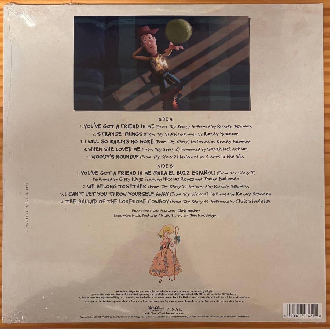 30周年　トイ・ストーリー　ゾートロープ・レコード　LP