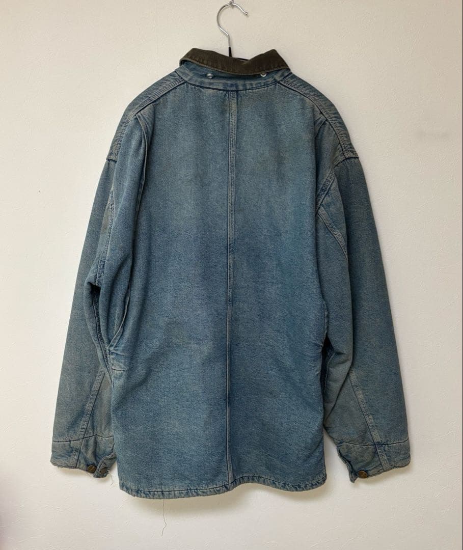 Carhartt デニムカバーオール　カーハート　ヴィンテージ　ボロ　ジャケット