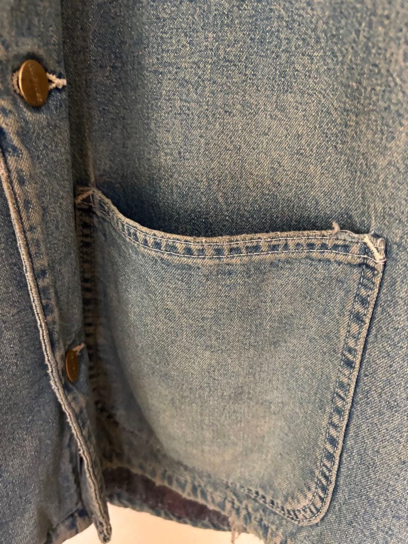 Carhartt デニムカバーオール　カーハート　ヴィンテージ　ボロ　ジャケット