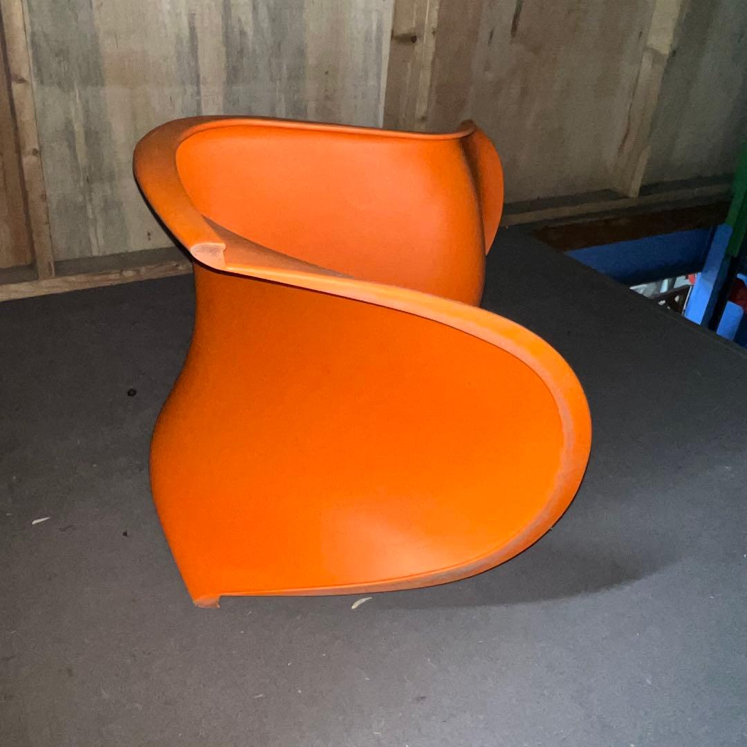 2F【used】①ヴィトラ　パントンチェア　デザイナーズチェア　オレンジ