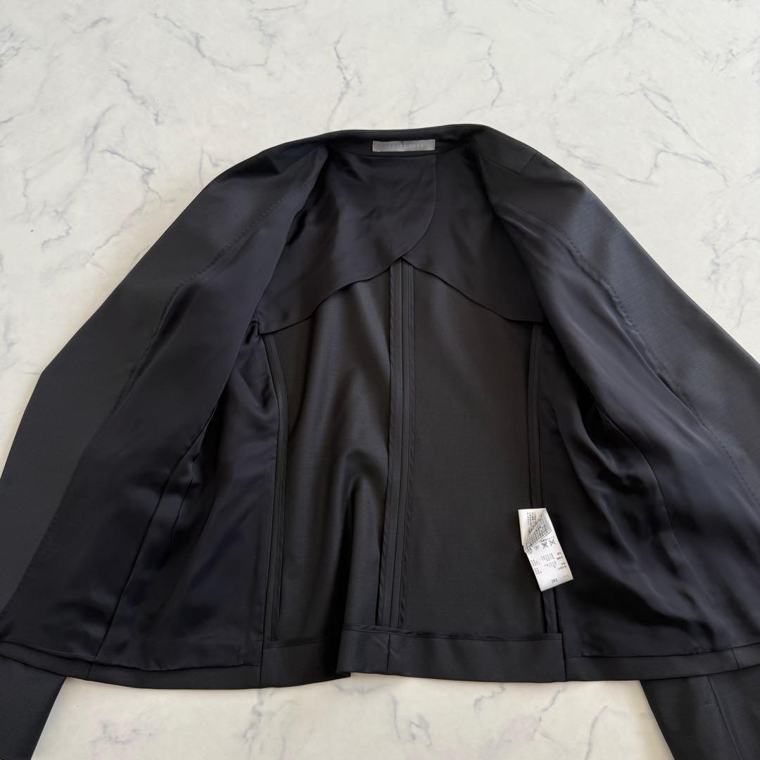 未使用級　エグゼクティブ　セオリーリュクス　ノーカラージャケット　ドンナ　黒　L