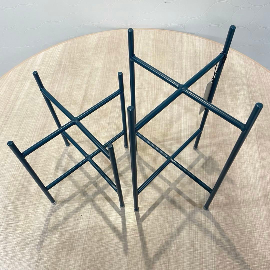 未使用 Hubschヒュプシュ 鉢カバー プランタースタンド カーキ φ25 ①