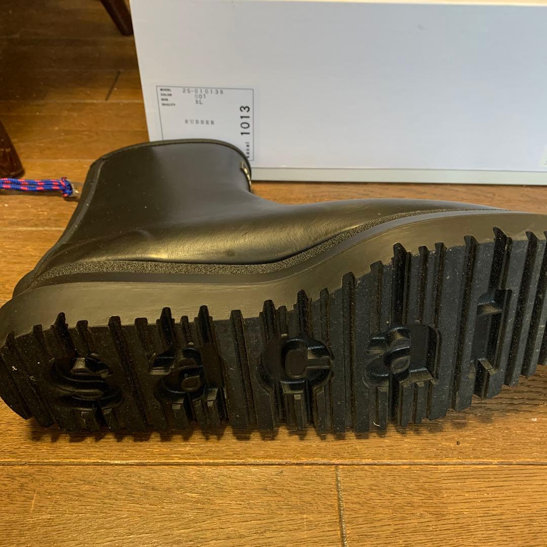 sacai サカイ ラバーブーツ BLACK XLサイズ