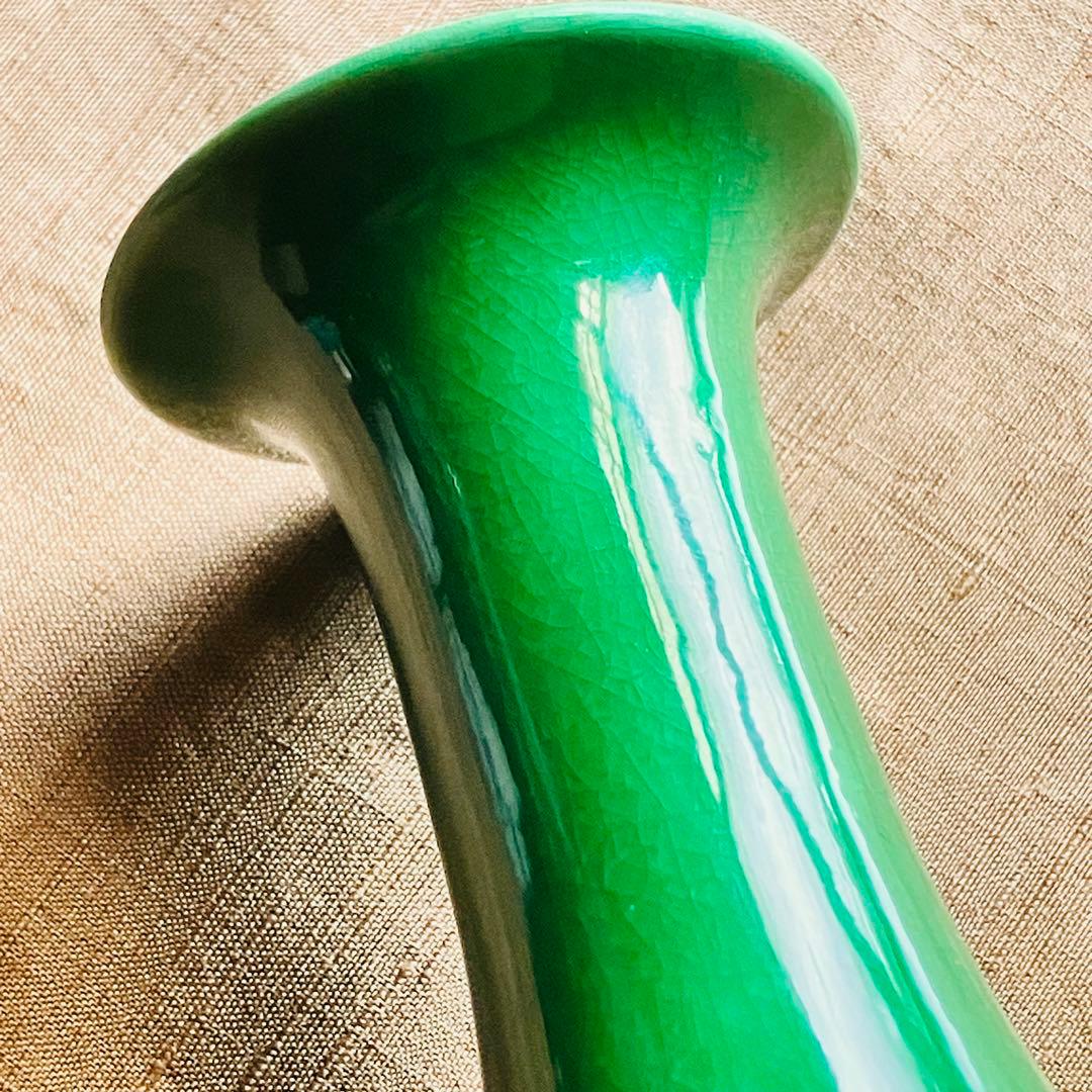 京焼　永楽善五郎　交趾花入　花瓶　花生