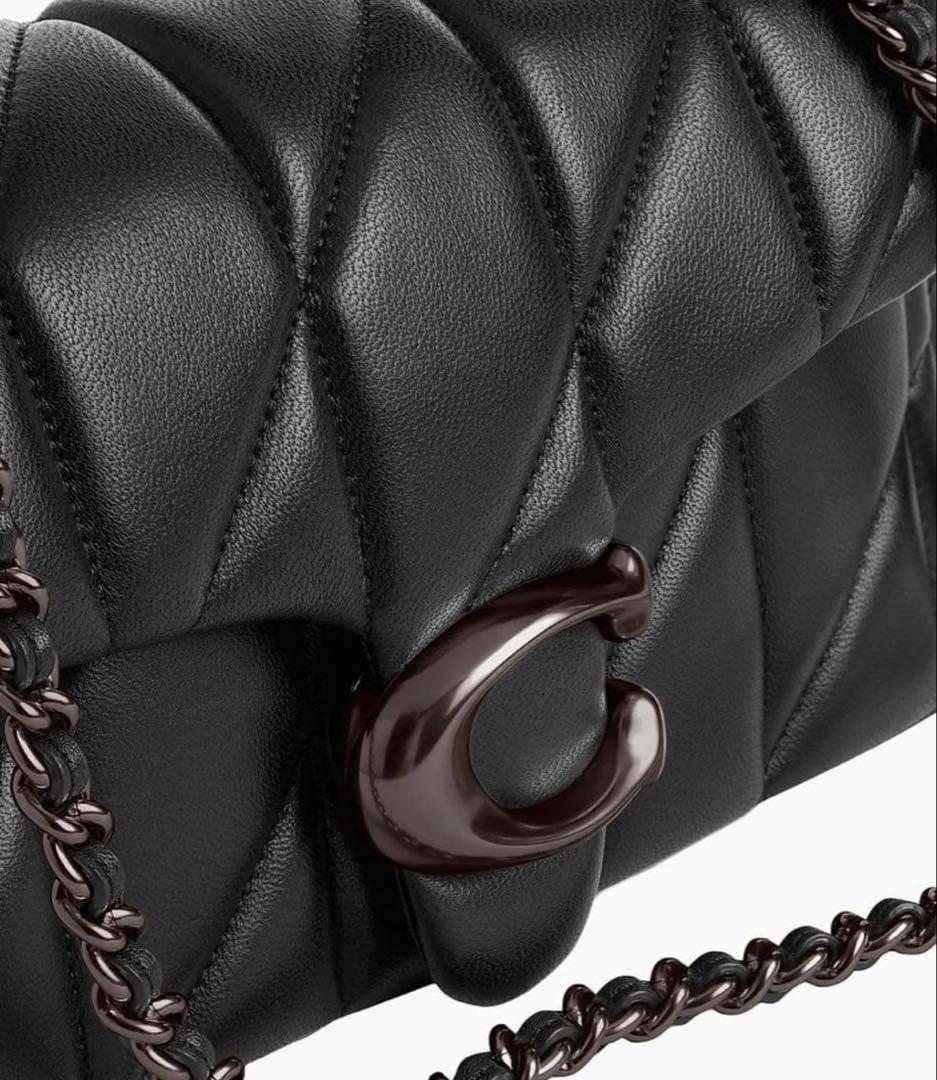 coach コーチタビーショルダー バッグ26 ブラック CP150