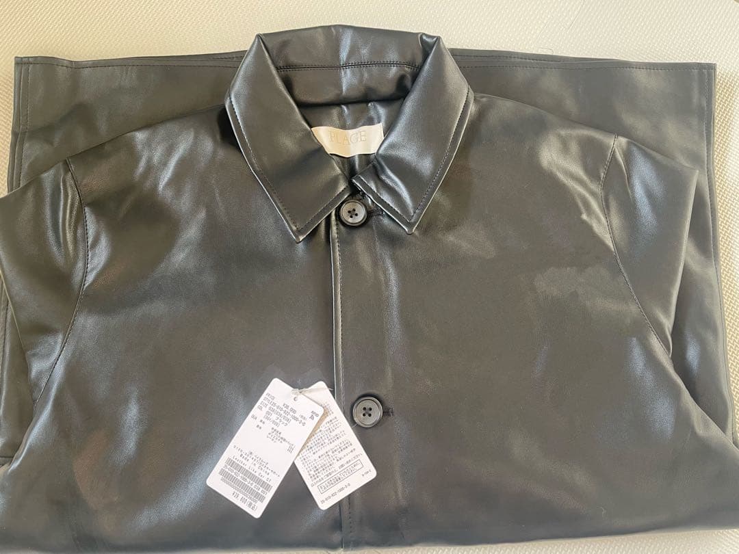 ◉今季新品/ラスト1点❗️ Plage Leather Like Car コート