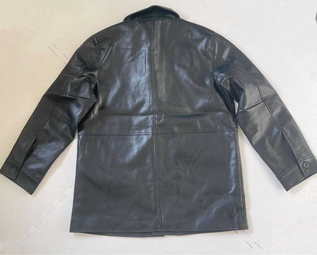 ◉今季新品/ラスト1点❗️ Plage Leather Like Car コート