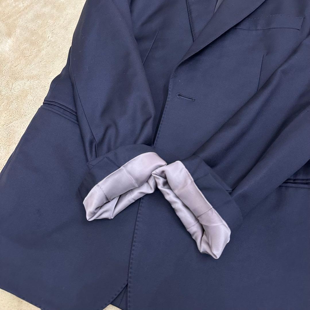 【ボタン欠け】Paul Smith×ロロピアーナ ネイビー スーツ ウール100