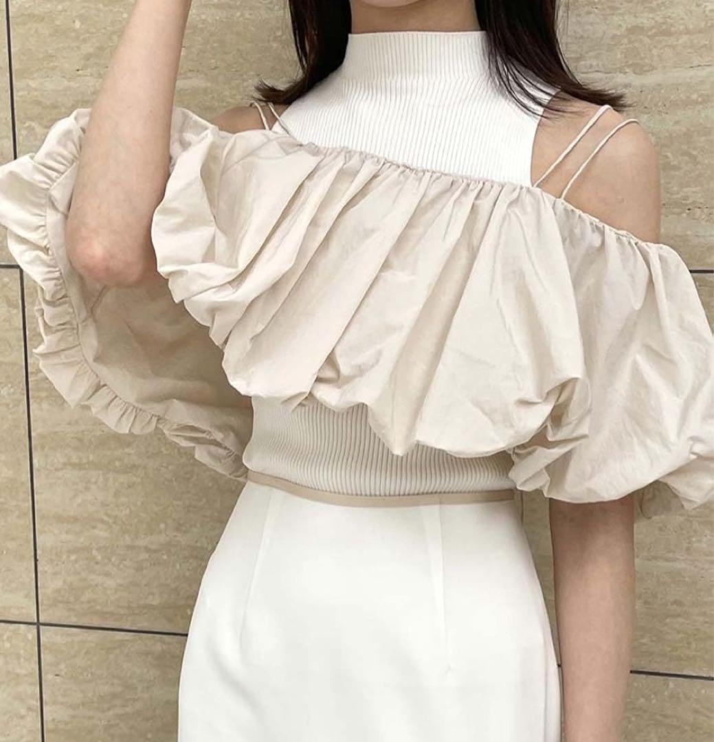 [スナイデル] バルーンキャミ×ノースリニットプルオーバー SWNT242041