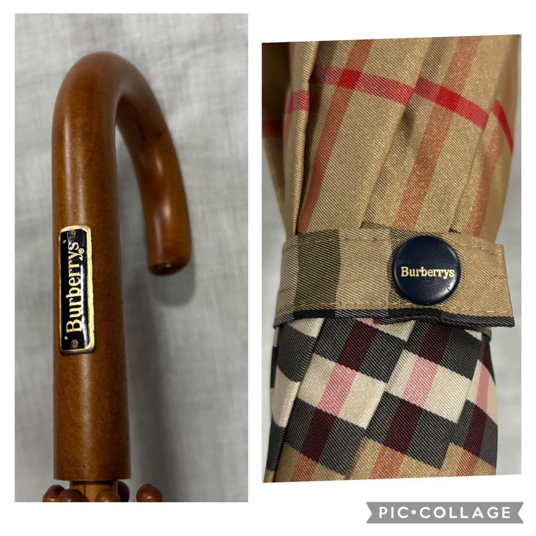 美品　Burberry's バーバリーズ　ノバチェック　長傘　雨傘