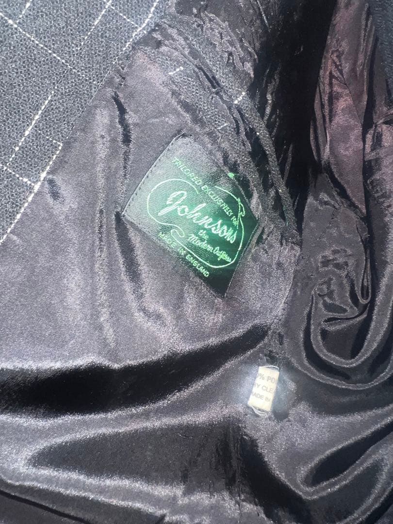 ラロッカジョンソンズ　カスリ柄スーツセットアップ　JOHNSONS