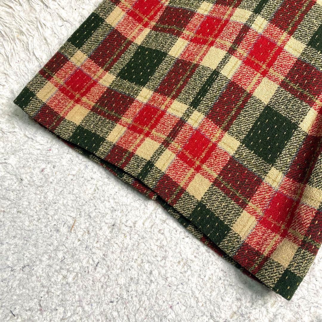 良品✨Christian Dior ノーカラー ジャケット ツイード チェック