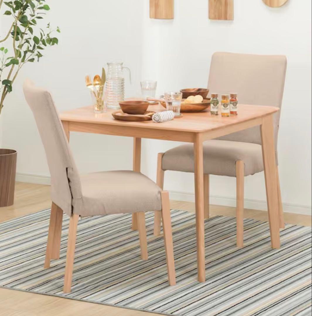 ニトリ Nコレクション　天然木 ダイニングテーブル T-01 90/NA