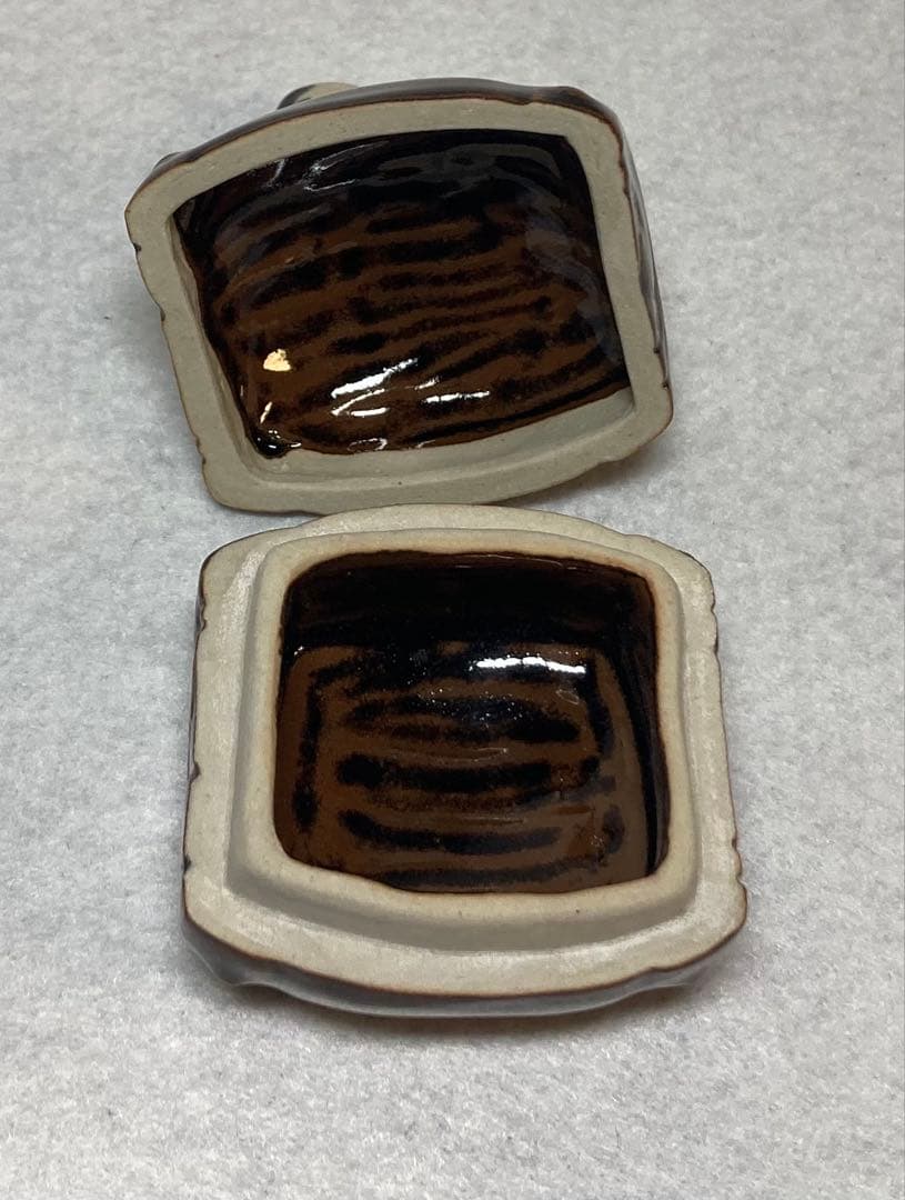 B296h 「辛酉 香合」紀州焼　葵窯　共布共箱　寒川栖豊　南枝庵　茶道具