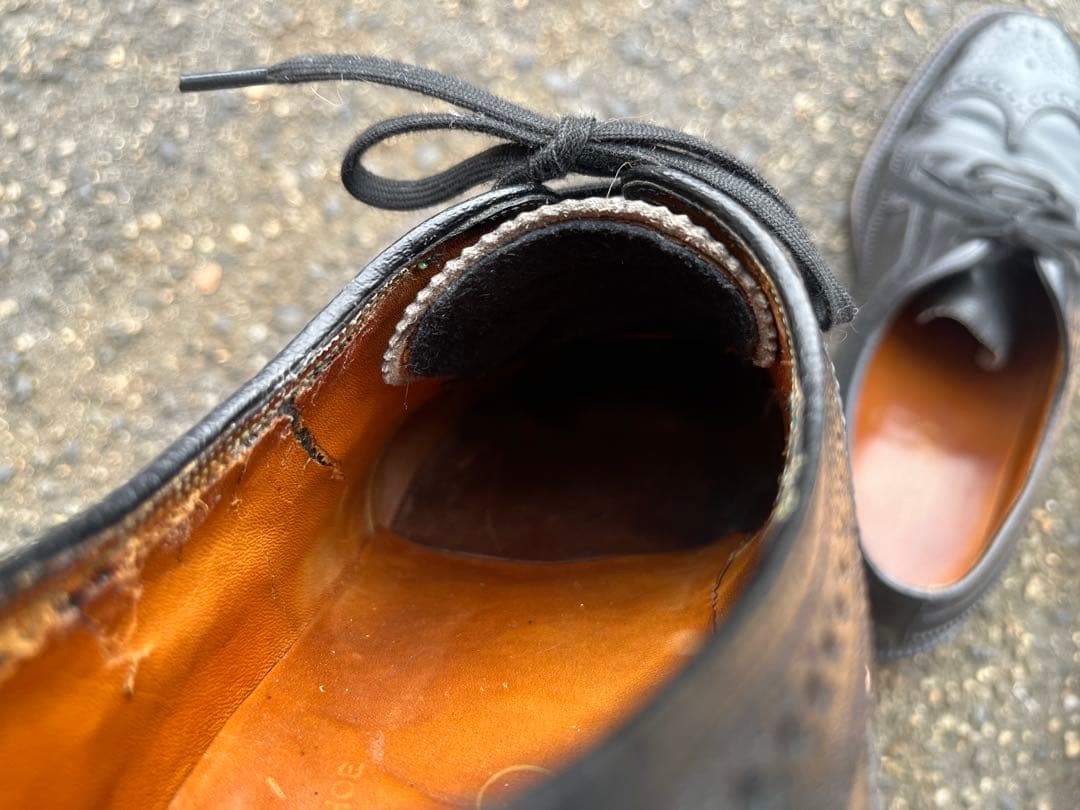 フローシャイム Kenmoor 1965年製 US8 黒 フルブローグ 米国製