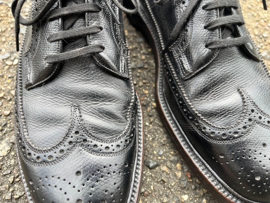 フローシャイム Kenmoor 1965年製 US8 黒 フルブローグ 米国製