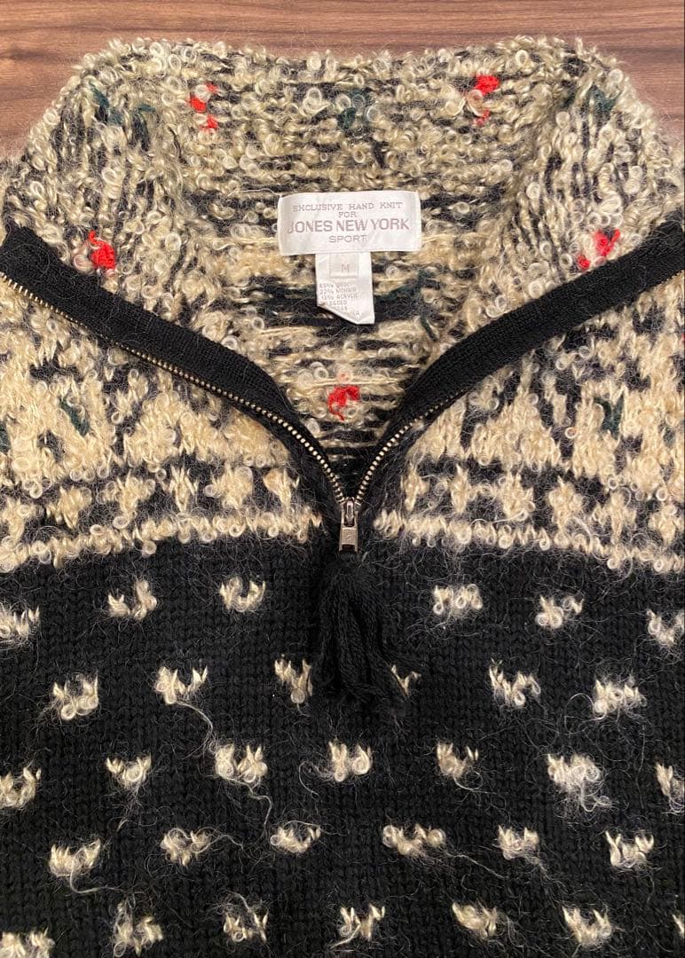 80’s〜90’s モヘア ハーフジップニット