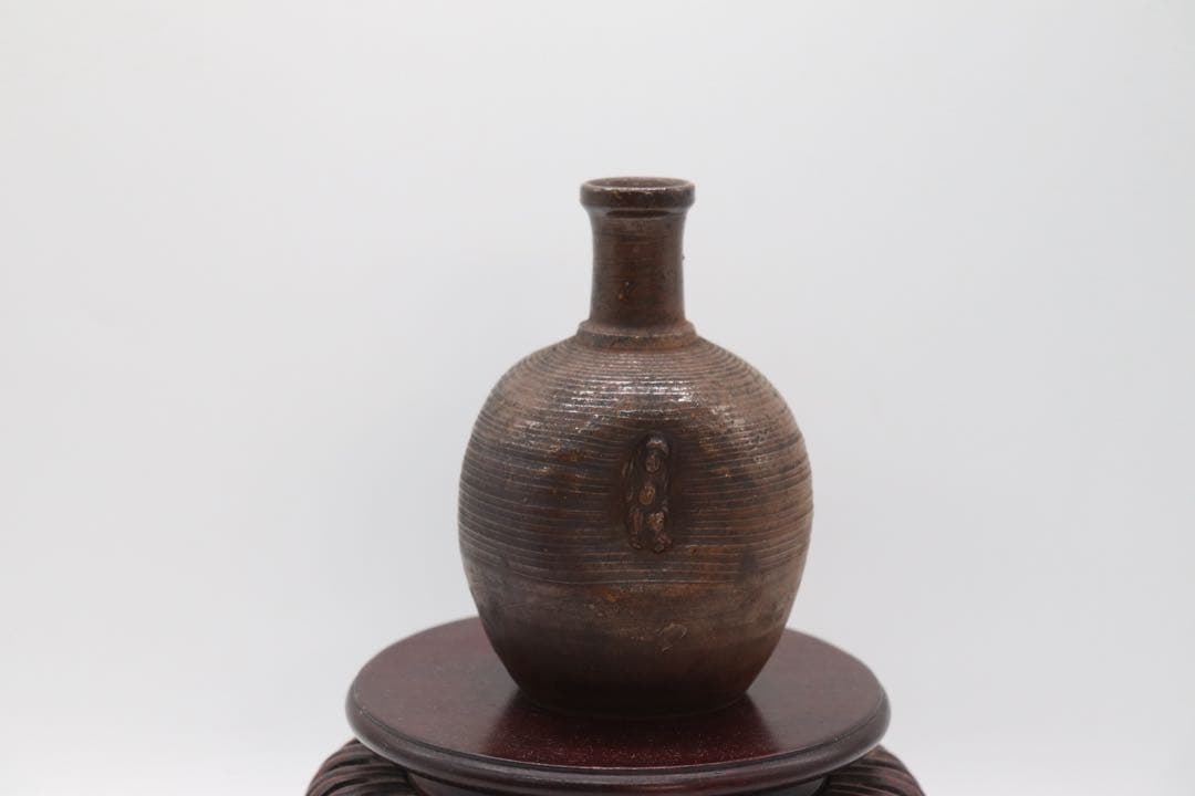 古備前　芋徳利　大黒天　花入　送料込み251020