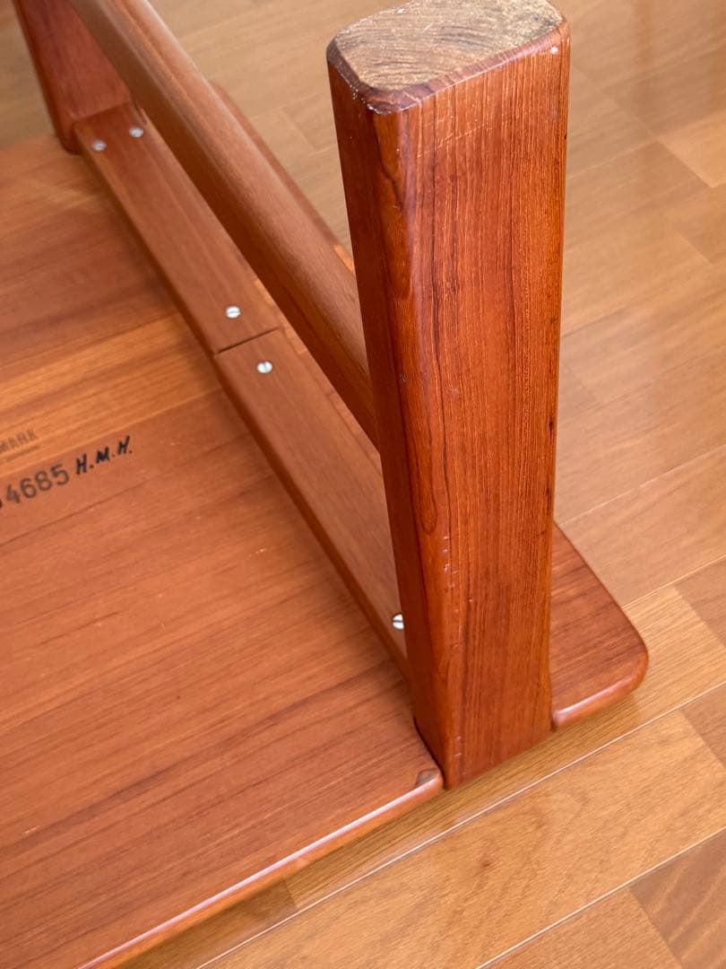 コーヒーテーブル　ローテーブル　チーク材　無垢　北欧家具　ビンテージ