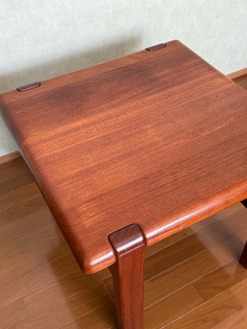 コーヒーテーブル　ローテーブル　チーク材　無垢　北欧家具　ビンテージ