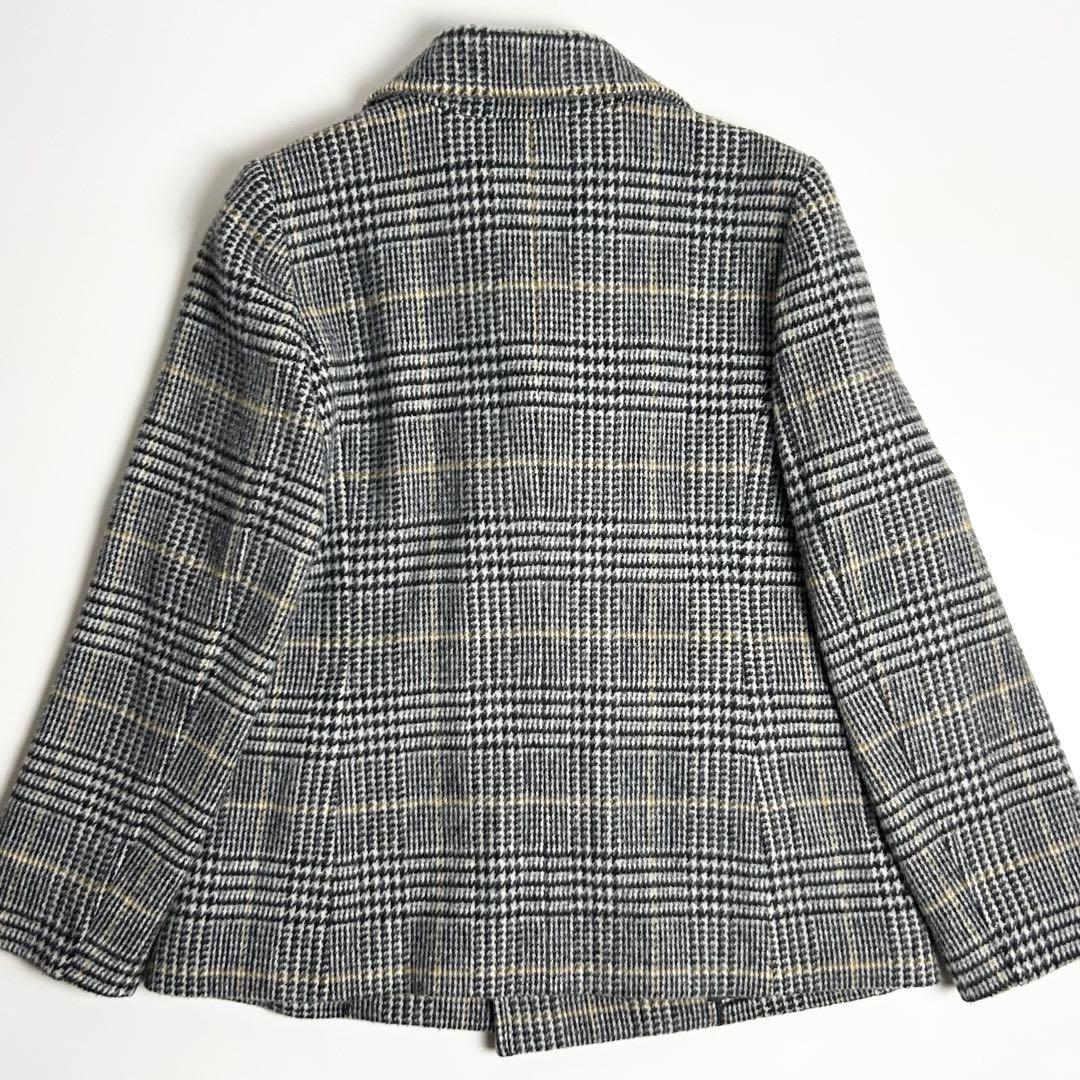 極美品✴︎PINORE/ピノーレ/ダブルボタンショートコート/ピーコート/チェック