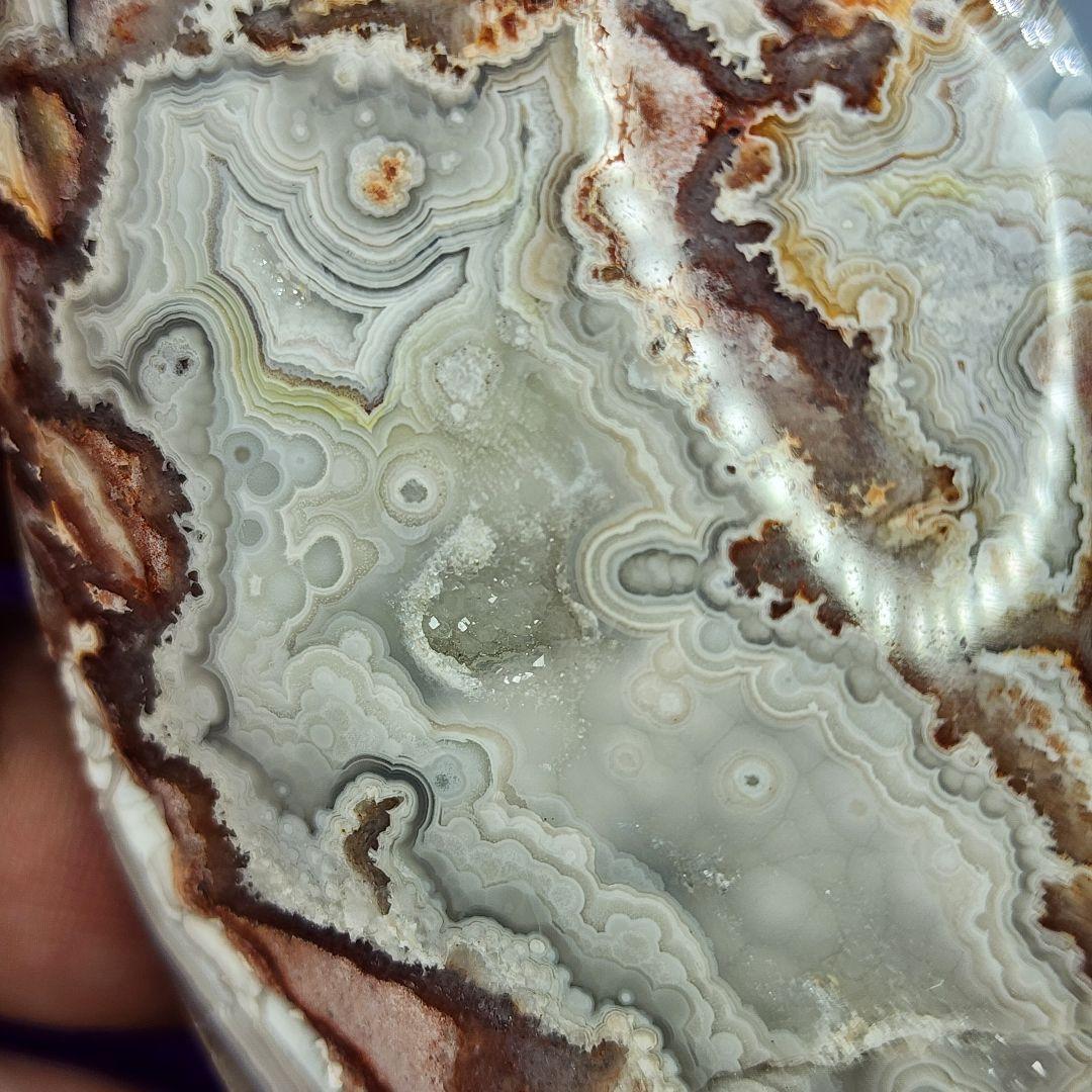 一点物天然石ペアセット クレイジーレースアゲート&マネーアゲート