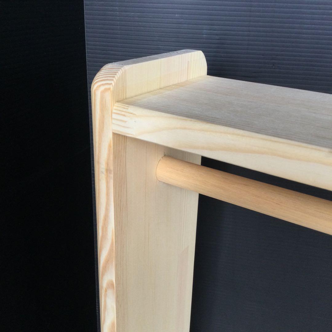 ハンドメイド　ペット、犬服　ハンガーラック　木製　(新品)