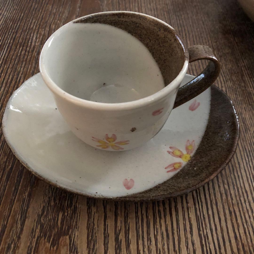 笠間焼　桜柄　食器