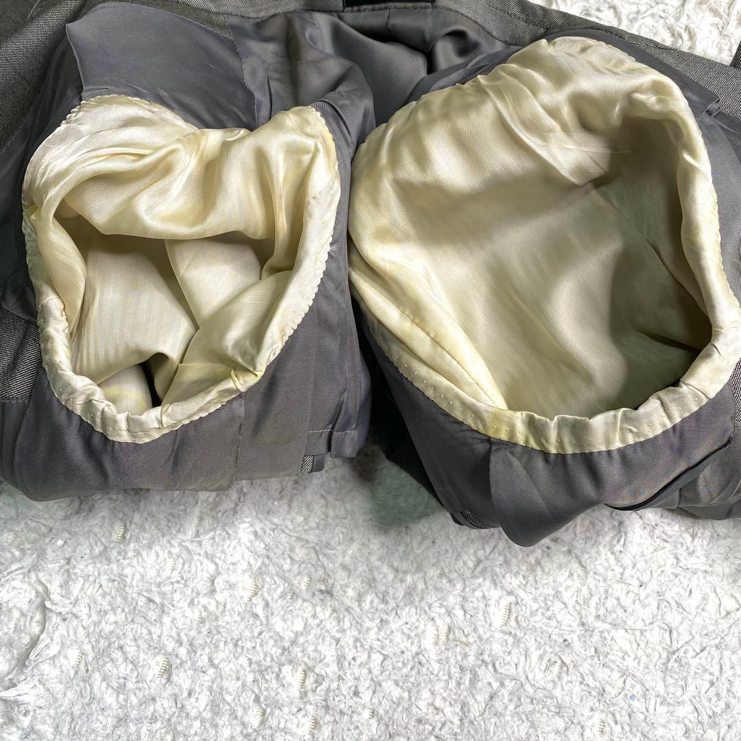 良品✨Burberry スーツ セットアップ 金ボタン 大きいサイズ モヘア