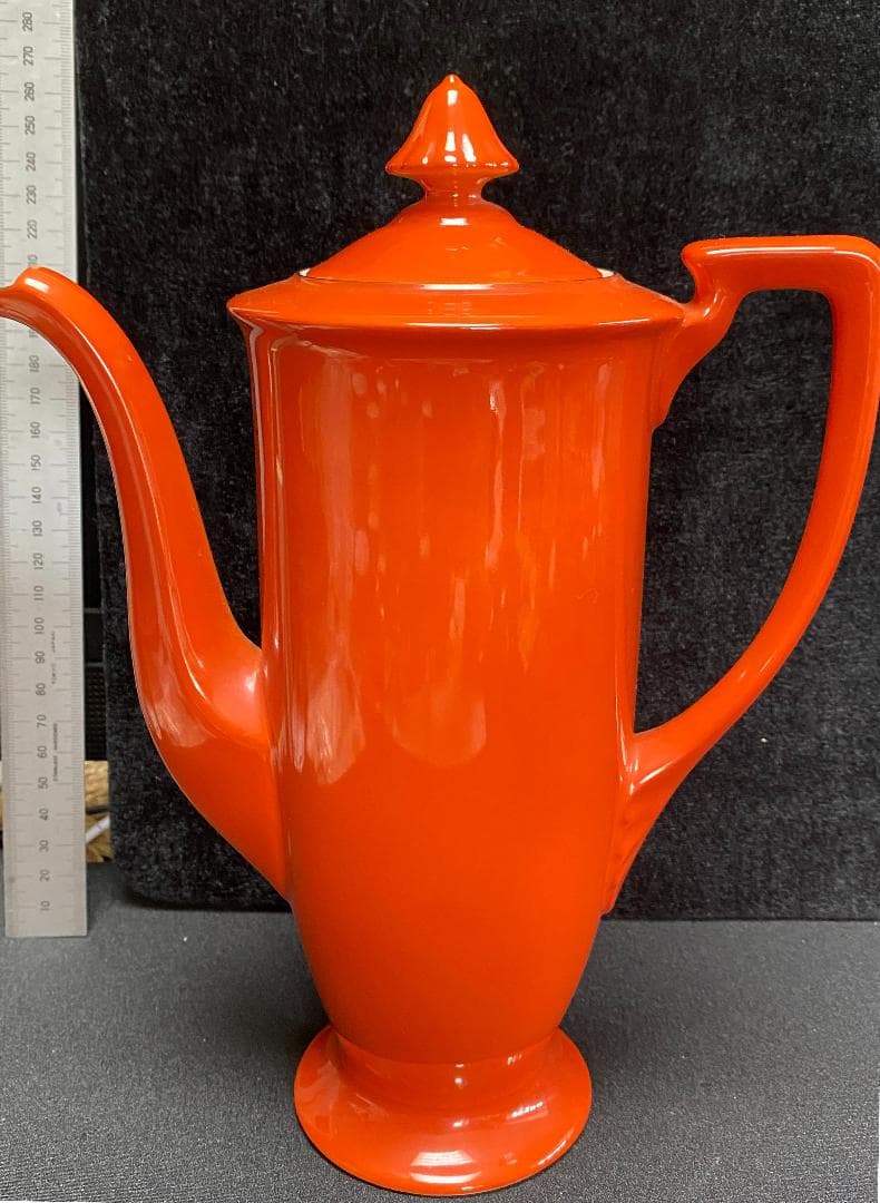 ☆オールドノリタケ 朱色チョコレートセット☆ 良好☆