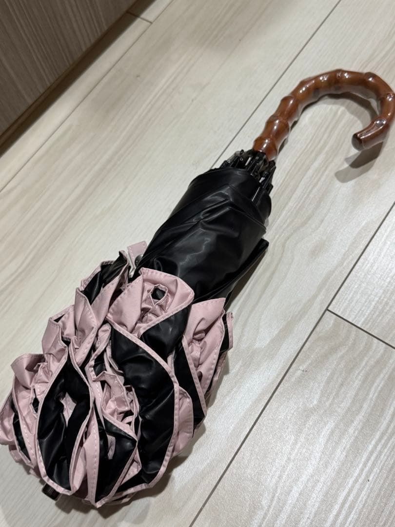 芦屋ロサブラン　2段折りたたみ日傘 ピンク UVカット