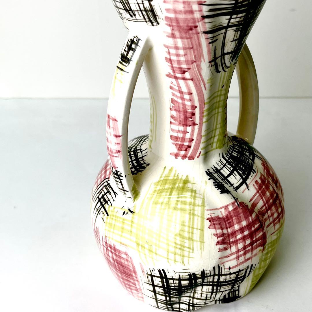 サルグミンヌ Sarreguemines 花瓶 フランス アンティーク雑貨