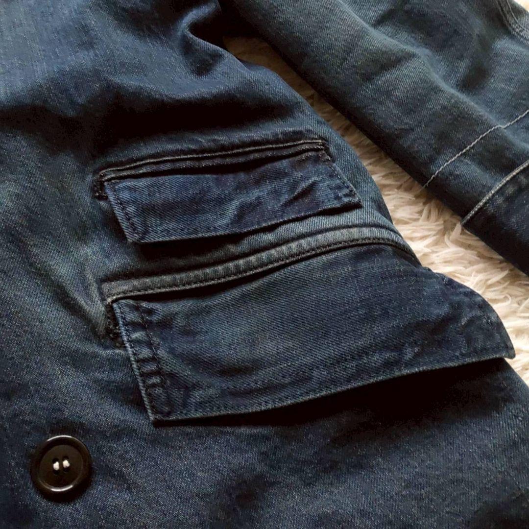 BLUE BLUE インディゴ デニム 中綿入り Pコート カバーオール