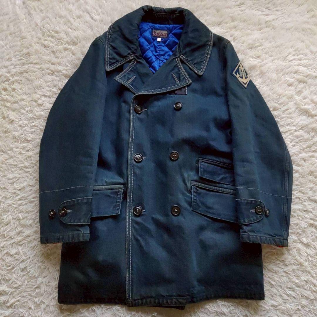 BLUE BLUE インディゴ デニム 中綿入り Pコート カバーオール