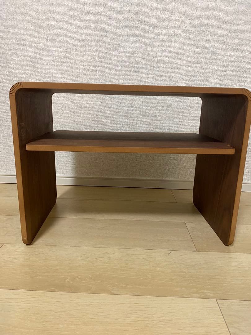 KEYUCA（ケユカ）クワミサイドテーブル　ウォルナット説明書ステッカー付き