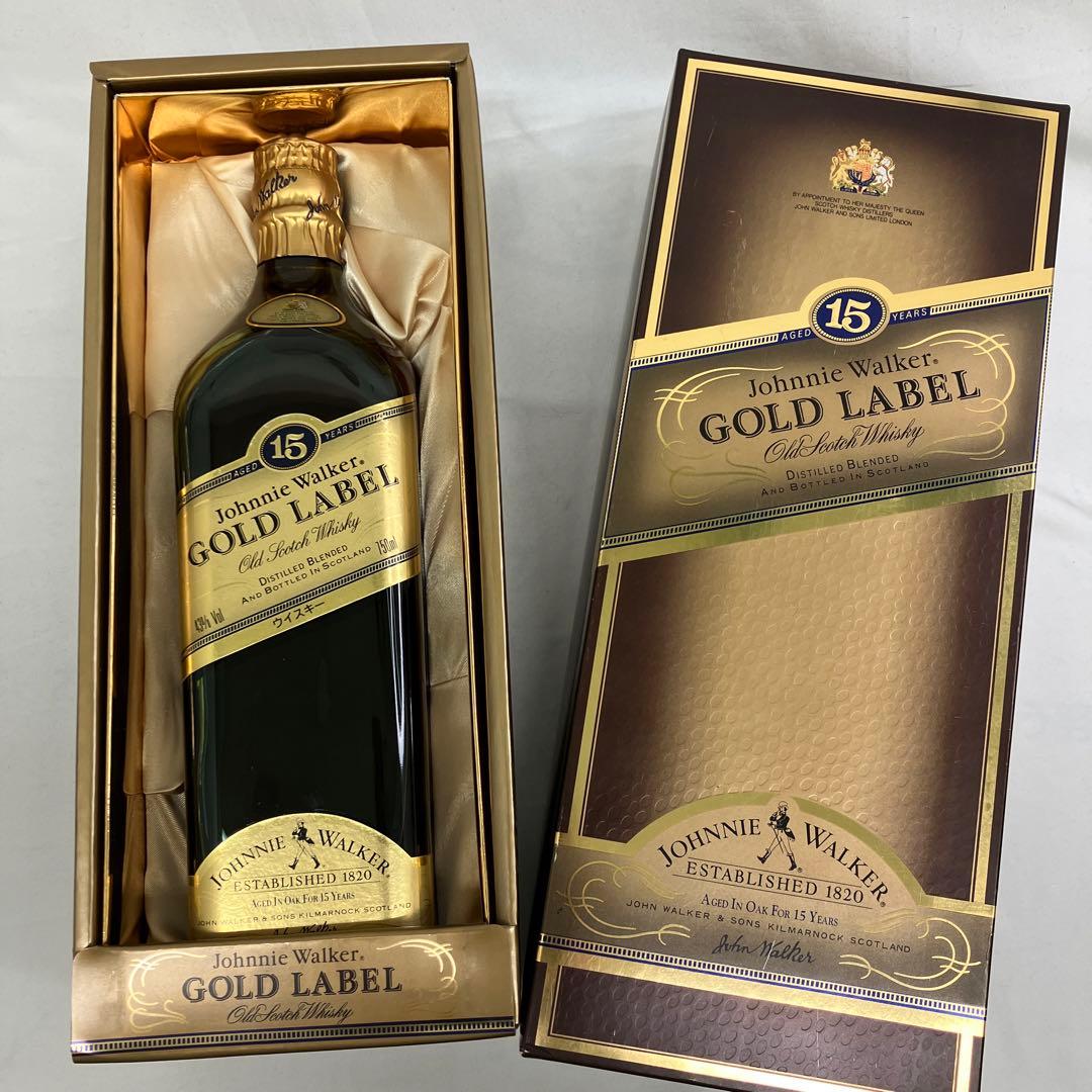 【未開封】ジョニーウォーカー ゴールドラベル15年 ウイスキー
